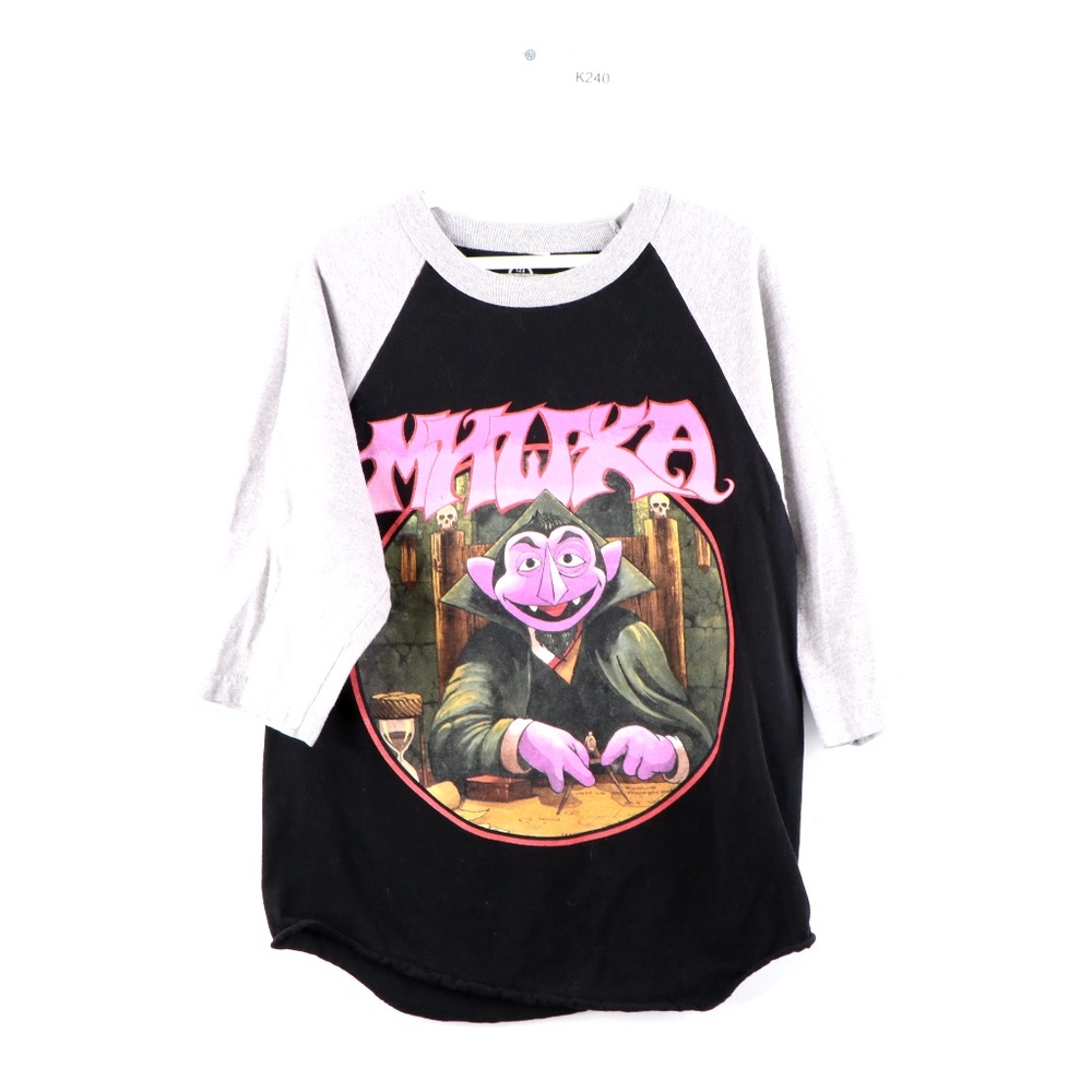 Mishka Sesame Street Count Von Count Raglan Shirt